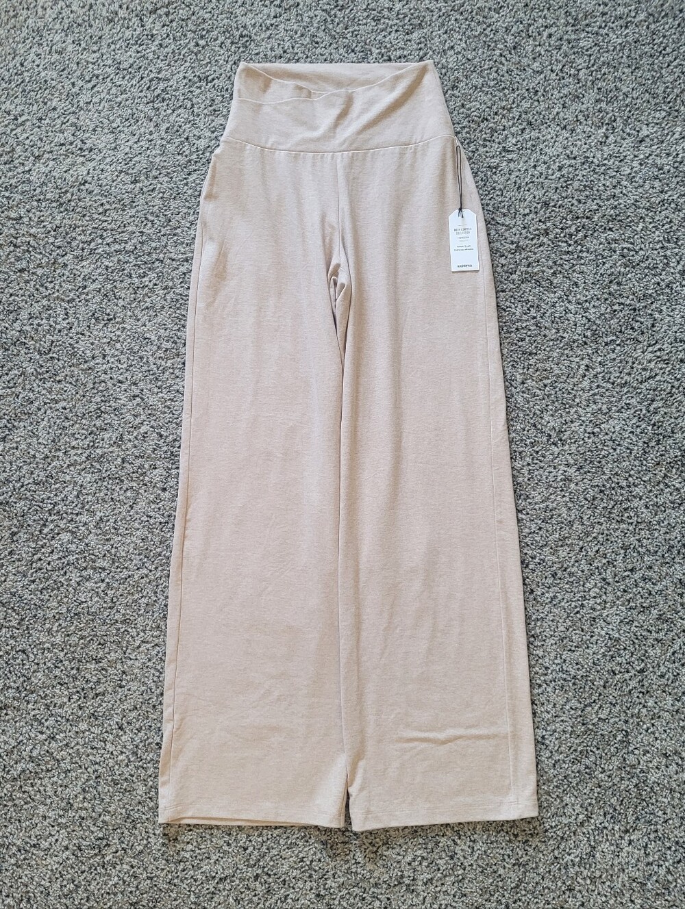 NWT Express Super High Waisted Cozy Marl Cross Waistband Wide Leg Pant